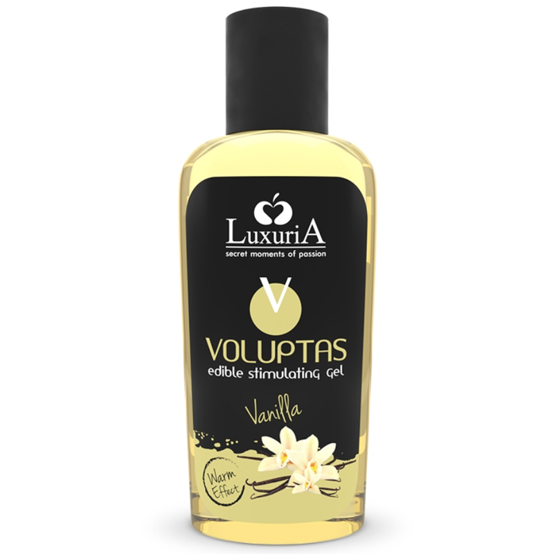 Gel da massaggio Voluptas alimentare effetto riscaldante - vaniglia 100 ml di Intimateline Luxuria