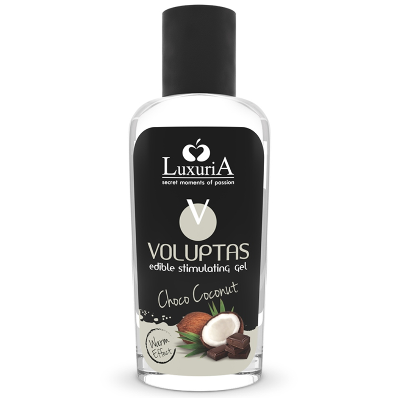 Gel da massaggio Voluptas alimentare effetto riscaldante - cocco e crema 100 ml di Intimateline Luxuria