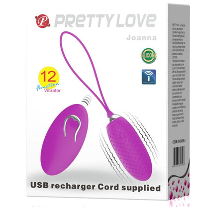 Uovo vibrante Joanna telecomando 12 modalità di Pretty Love, immagine 8