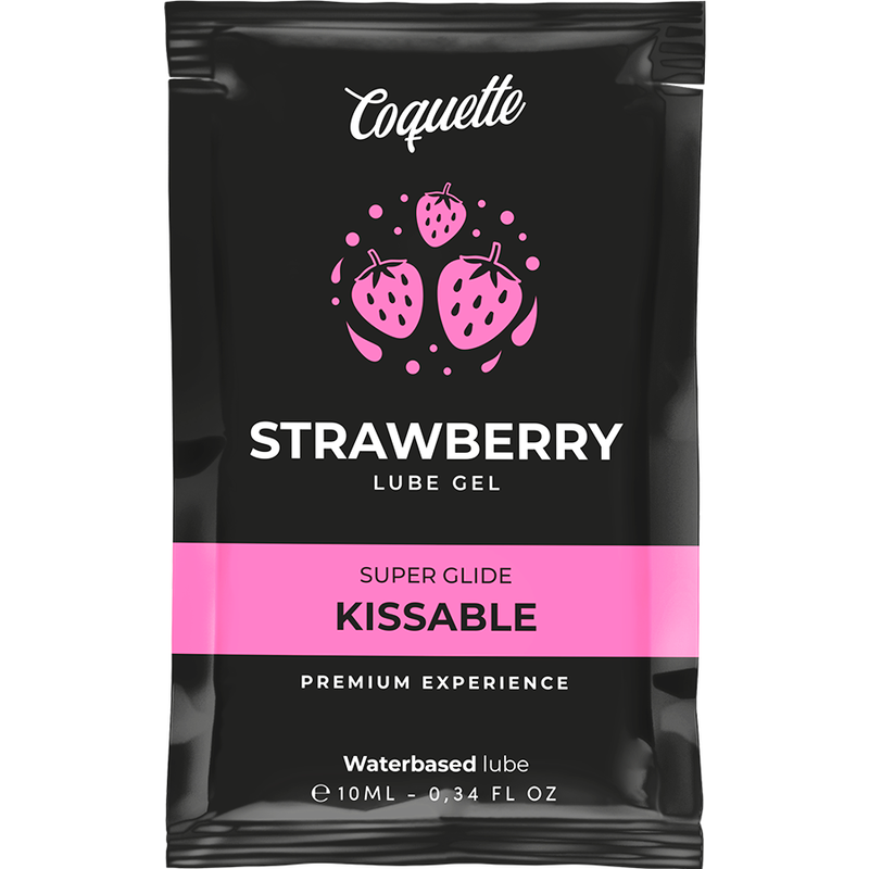Lubrificante kissable a base acqua di fragola pocket 10 ml di Coquette Chic Desire