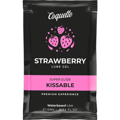 Lubrificante kissable a base acqua di fragola pocket 10 ml di Coquette Chic Desire