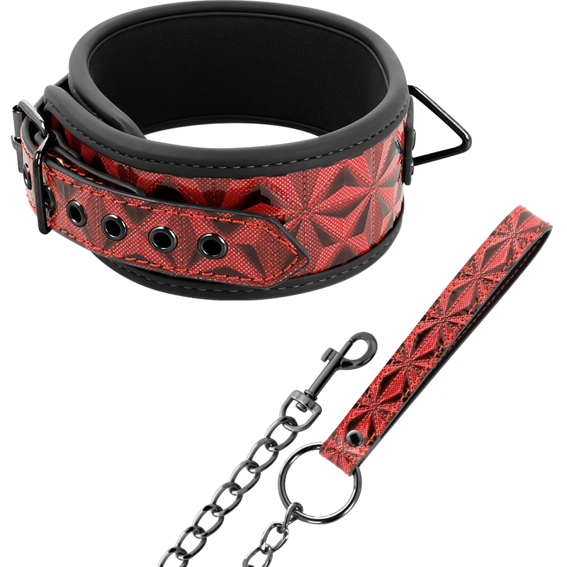 Collare in pelle vegana premium red edition con fodera in neoprene di Begme