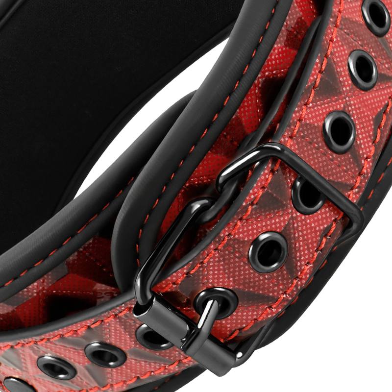Colletto red edition con morsetti per capezzoli con fodera in neoprene di Begme, immagine 4