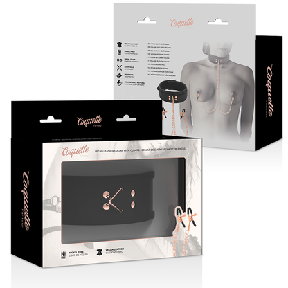 Collana con pinza per capezzoli fantasia con fodera in neoprene di Coquette Chic Desire, immagine 9