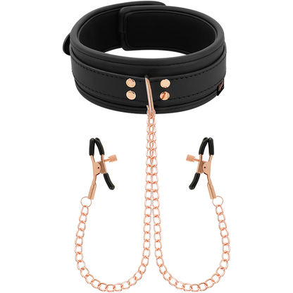 Collana con pinza per capezzoli fantasia con fodera in neoprene di Coquette Chic Desire, immagine 4