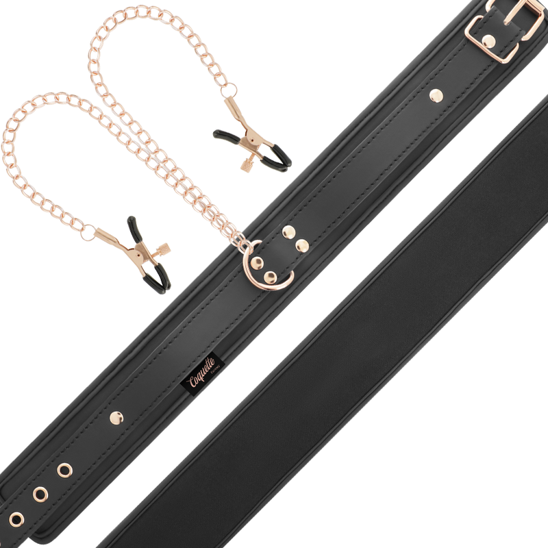 Collana con pinza per capezzoli fantasia con fodera in neoprene di Coquette Chic Desire, immagine 8