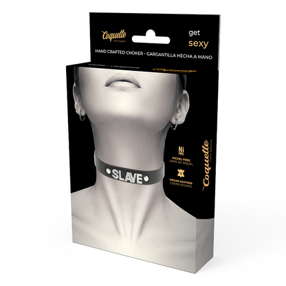 Accessorio sexy girocollo in pelle vegana Schiava di Coquette Chic Desire, immagine 5