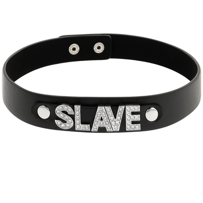 Accessorio sexy girocollo in pelle vegana Schiava di Coquette Chic Desire, immagine 3