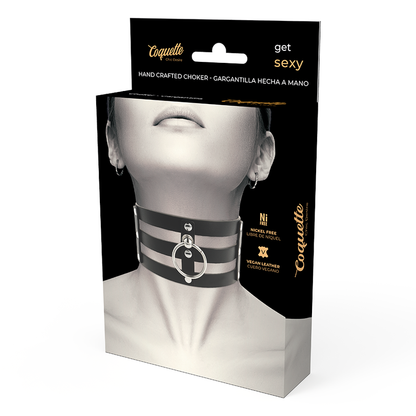 Accessorio sexy girocollo in pelle vegano stile fetish di Coquette Chic Desire, immagine 6