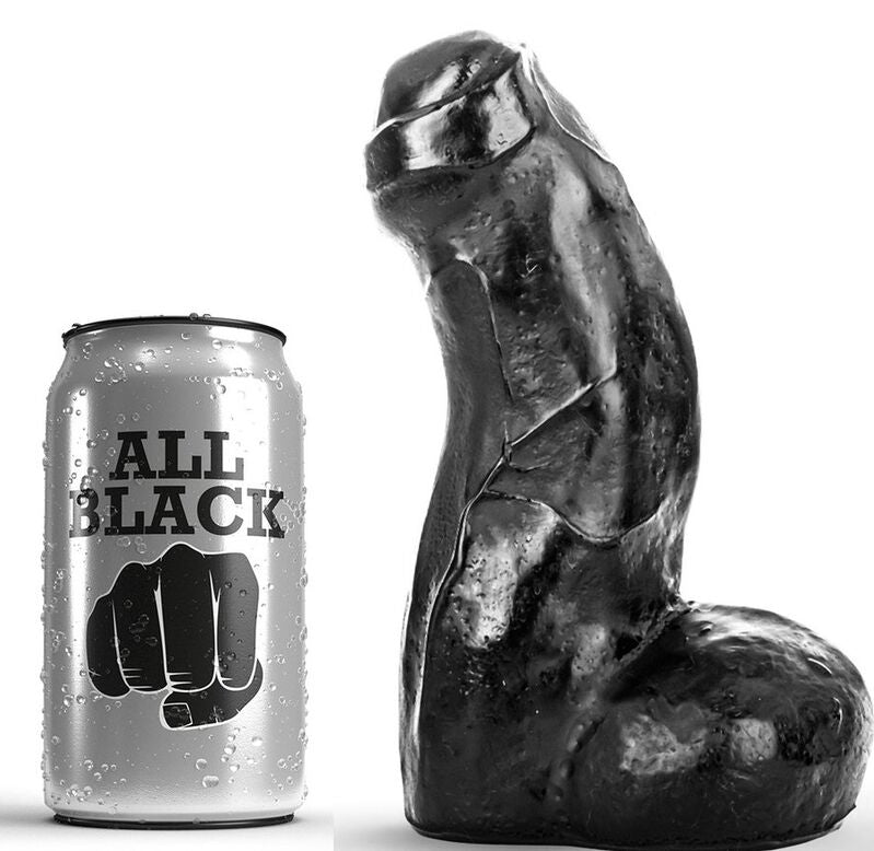 Dong nero realistico 17 cm di All Black