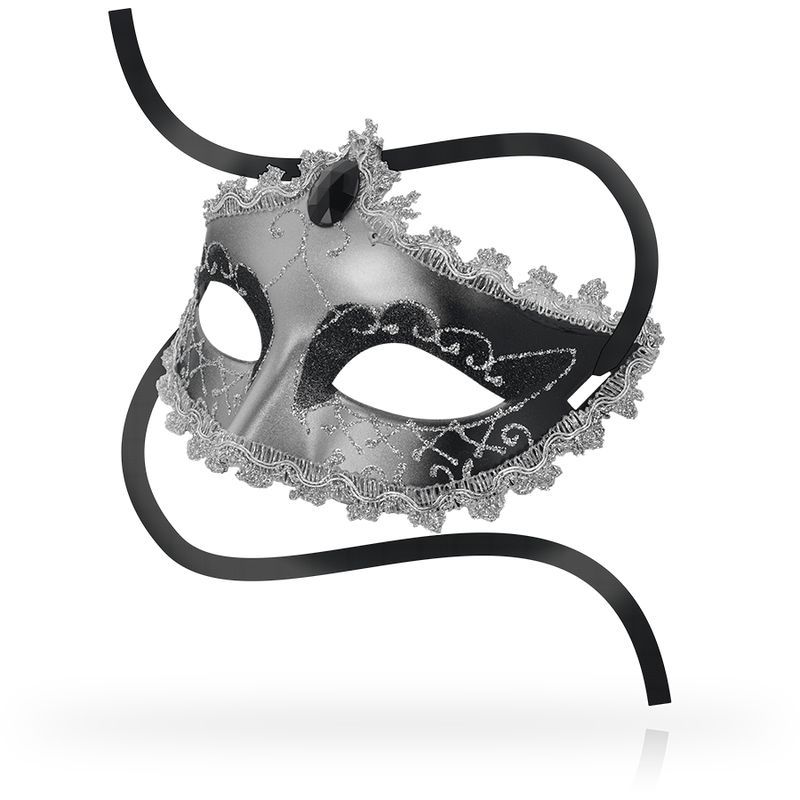 Maschere maschera nera diamond grigia di Ohmama, immagine 2