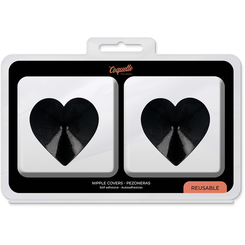 Copri capezzoli black Hearts di Coquette Chic Desire, immagine 5