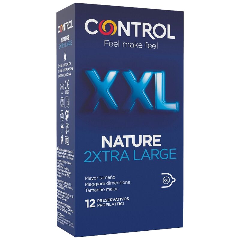 Preservativi Nature 2 xtra large XXL - 12 unità di Control