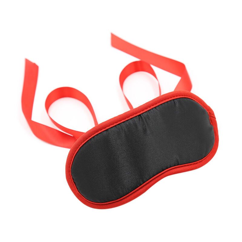 Accessorio bondage bordi rossi nero di Ohmama