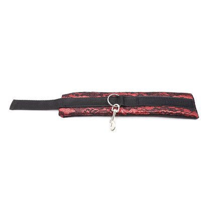 Manette in velluto con nastro in nylon di Ohmama Fetish, immagine 6