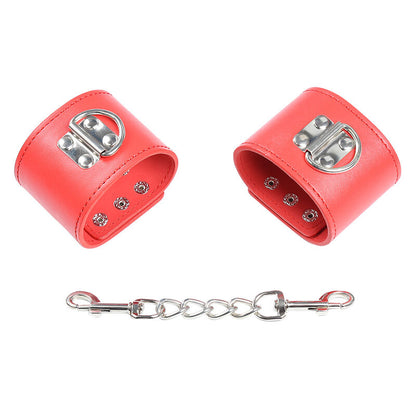 Manette rosse con chiusura a scatto di Ohmama Fetish, immagine 8