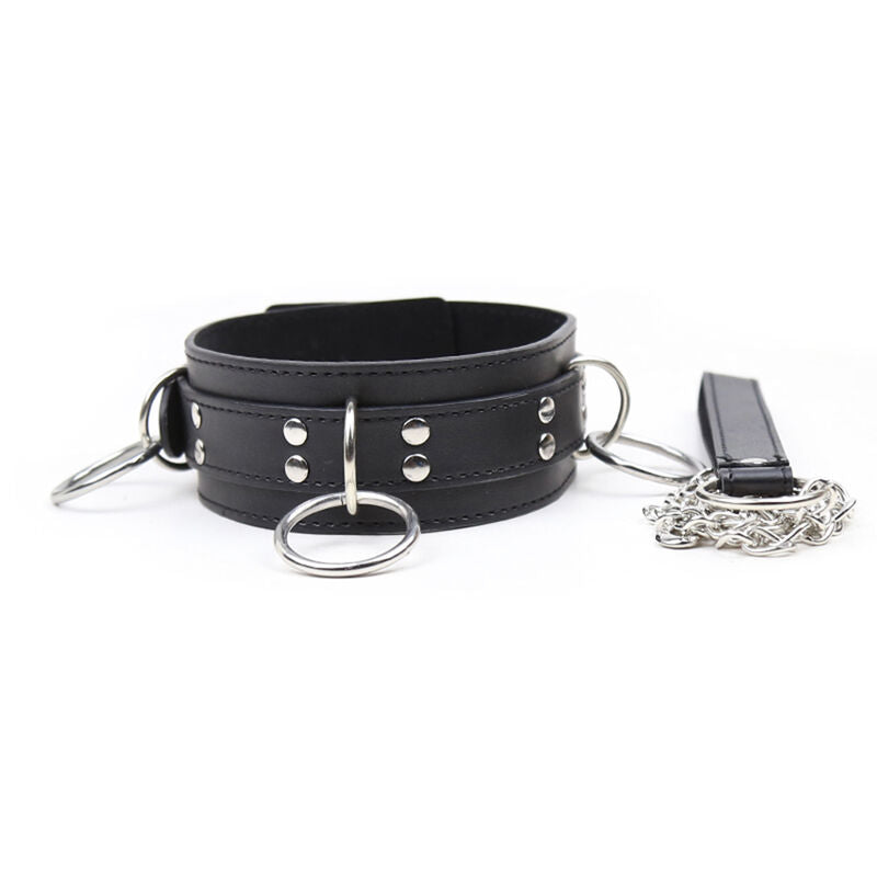 Collana di sottomissione con 3 anelli di Ohmama Fetish, immagine 3
