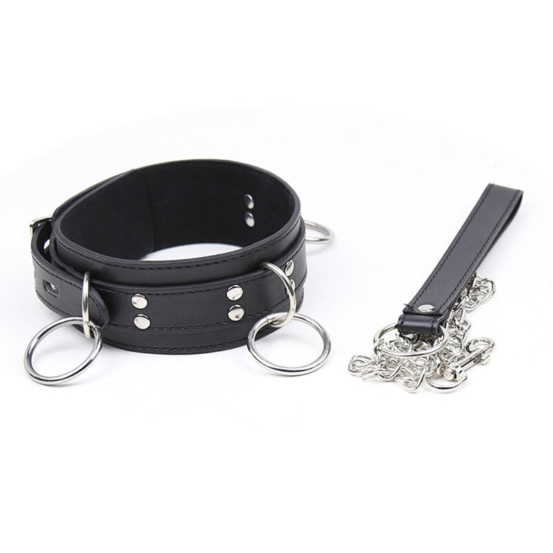 Collana di sottomissione con 3 anelli di Ohmama Fetish, immagine 4