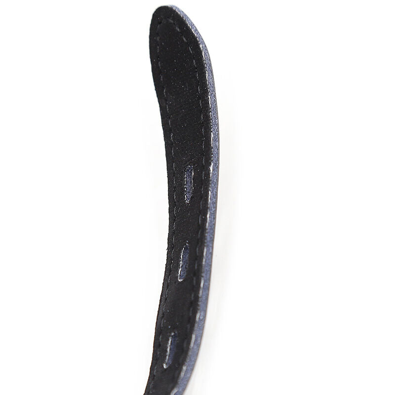 Bavaglio ball in silicone con cintura in pelle (lucchetto incluso) di Ohmama Fetish, immagine 6