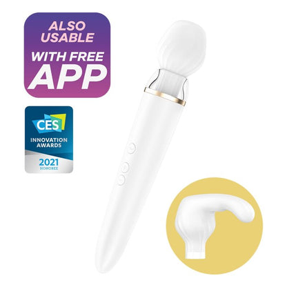 Ovetto vibrante aPP double Wander bianco di Satisfyer