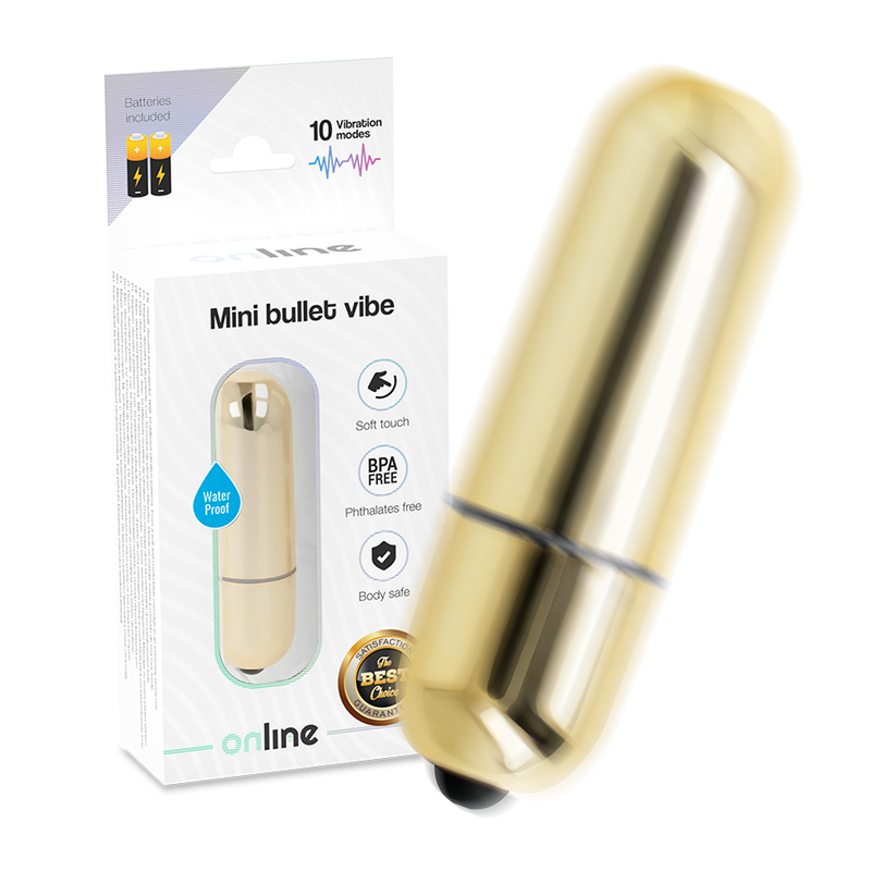 Vibratore mini Proiettore dorato di Online