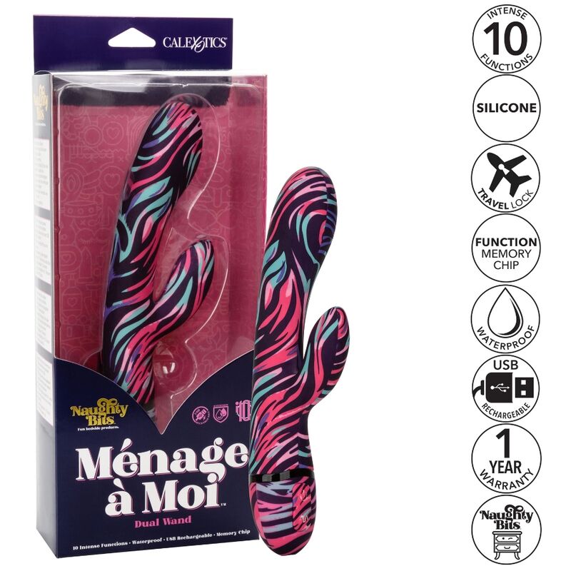 Vibratore Menage un Moi dual wand di Calexotics, immagine 3