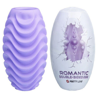 Uovo masturbatore lilla a doppia faccia di Pretty Love