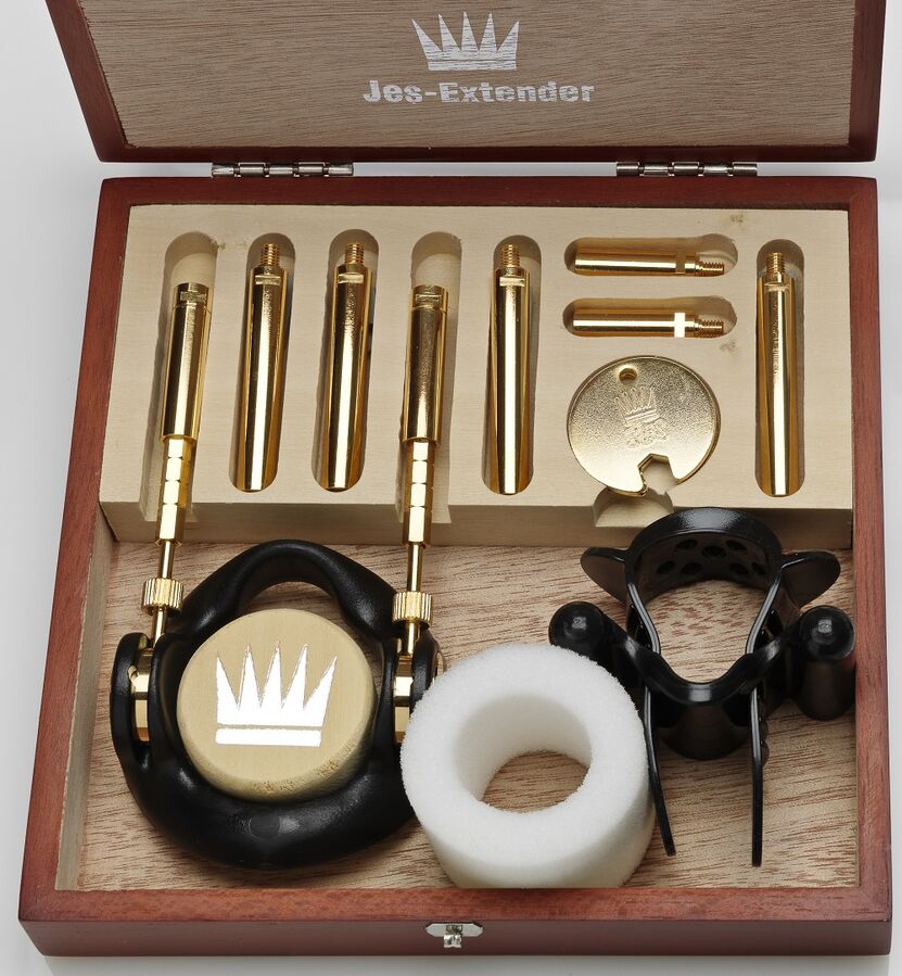 Allargamento del pene placcato oro di Jes-Extender
