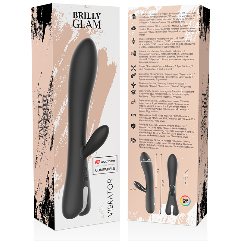 Vibratore Erik e telecomando watchme di Brilly Glam, immagine 11