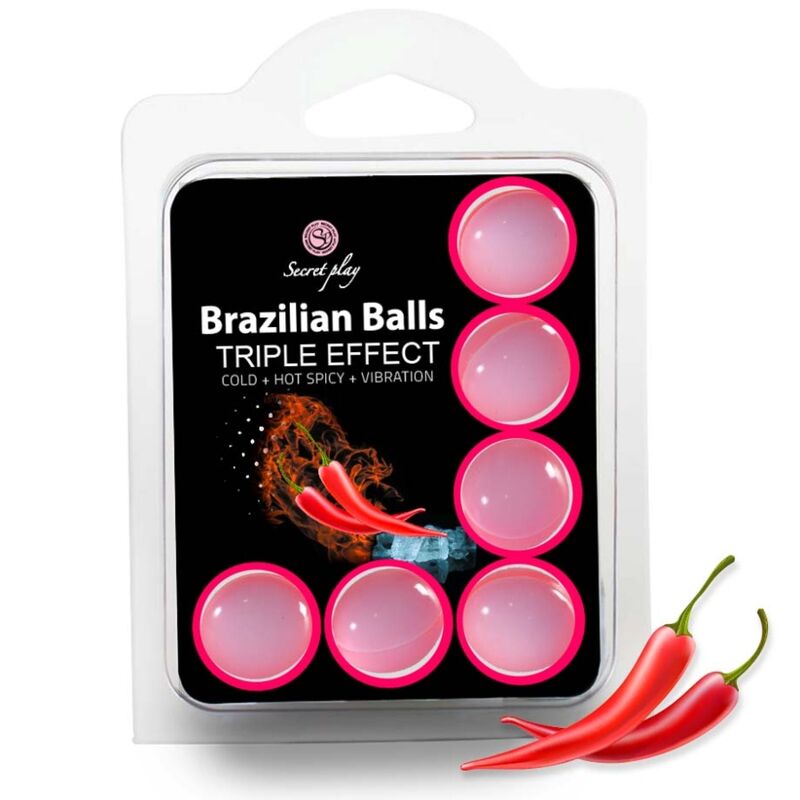 Set 6 palline brasiliane triplo effetto di Secretplay