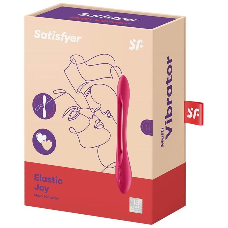 Vibratore Multi Elastic joy rosso di Satisfyer, immagine 4