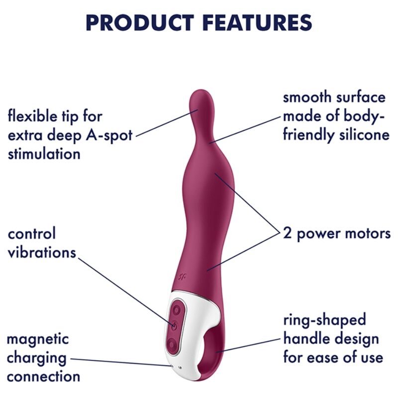 Vibratore Amazing 1 Aspot Berry di Satisfyer, immagine 4