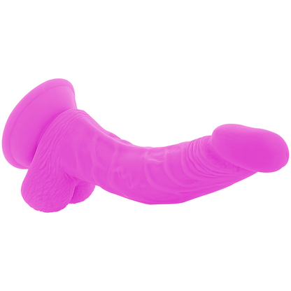 Dildo vibrante flessibile viola 21.5 cm Ø 4.5 cm di Diversia, immagine 4