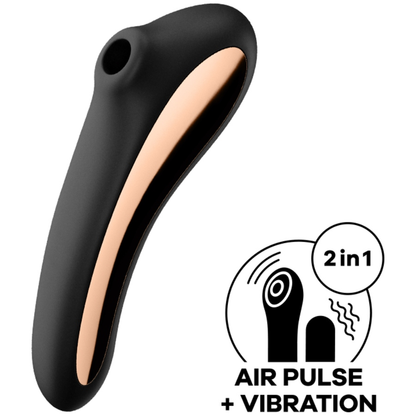 Vibratore dual kiss air pulse nero di Satisfyer, immagine 2