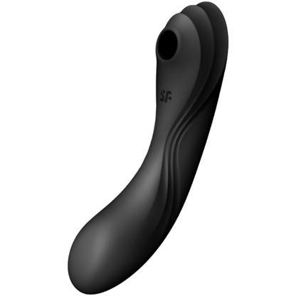 Vibratore curvy trinity 4 air pulse nero di Satisfyer