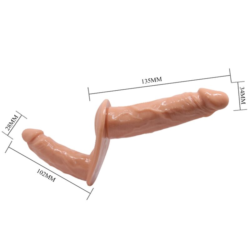 Ballo ultra appassionata doppi dildos con imbracatura di Baile, immagine 3
