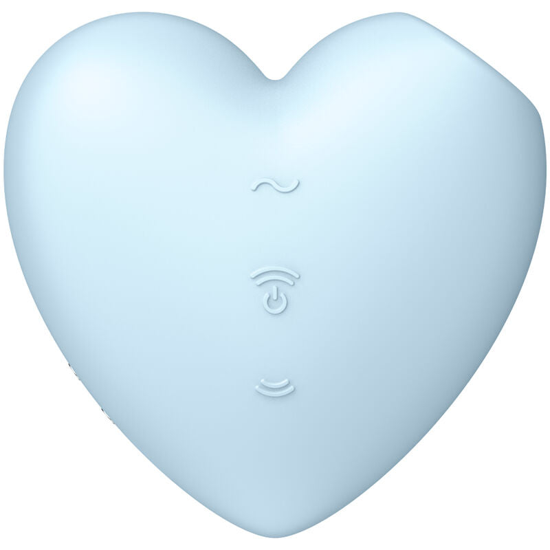 Stimolatore Cutie heart e vibratore a impulsi D'aria blu di Satisfyer, immagine 2