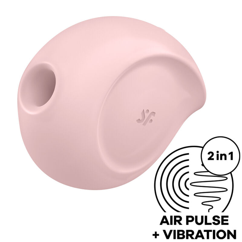 Stimolatore di impulsi D'aria sugar Rush e vibratore rosa di Satisfyer