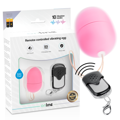 Uovo vibrante Telecomando S rosa di Online