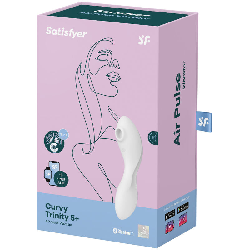 Stimolatore a e vibratore curvy trinity 5 bianco di Satisfyer, immagine 4