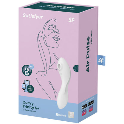 Stimolatore a e vibratore curvy trinity 5 bianco di Satisfyer, immagine 4