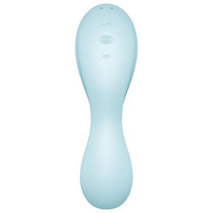 Stimolatore e vibratore curvy trinity 5 air pulse blu di Satisfyer, immagine 3