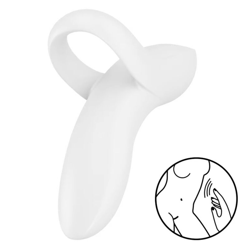 Vibratore da dito Bold lover bianco di Satisfyer