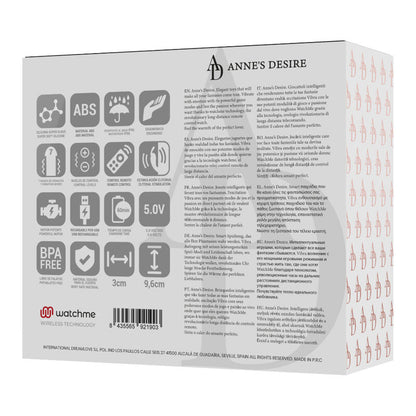 Ovetto vibrante panty pleasure Tecnolog a watchme nero di Anne's Desire, immagine 14