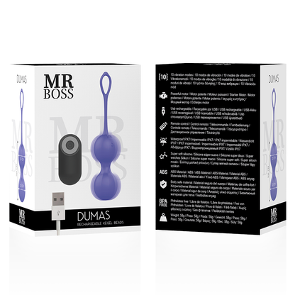 Gel stimolante Dumas perline kegel vibranti telecomando di Mr Boss, immagine 3