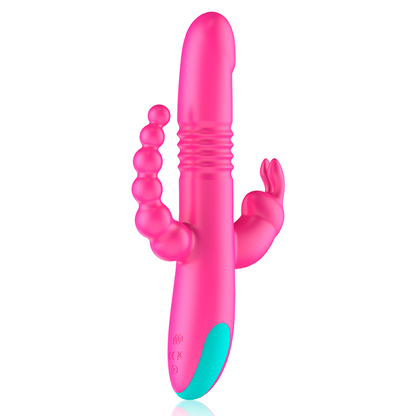 Ovetto vibrante Donald tripla stimolazione: anale, punto g e clitoride e telecomando watchme di Happy Loky, immagine 4