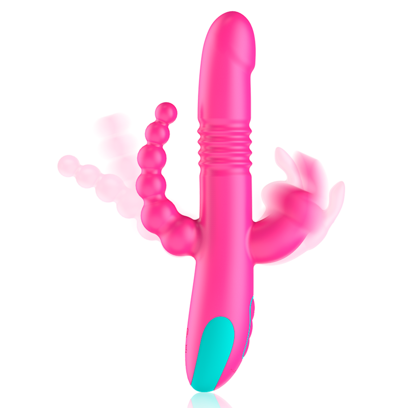 Ovetto vibrante Donald tripla stimolazione: anale, punto g e clitoride e telecomando watchme di Happy Loky, immagine 3