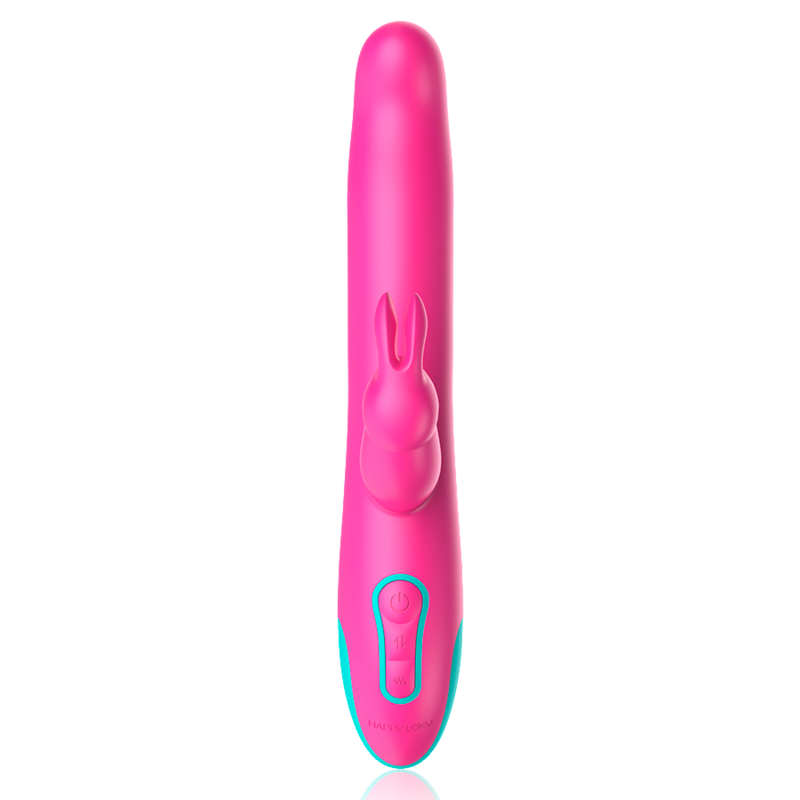 Vibratore rabbit Pluto e rotatore e telecomando watchme di Happy Loky, immagine 5