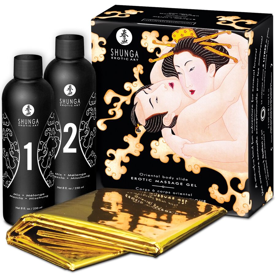 Gel da massaggio erotico corpo a corpo al melone orientale di Shunga