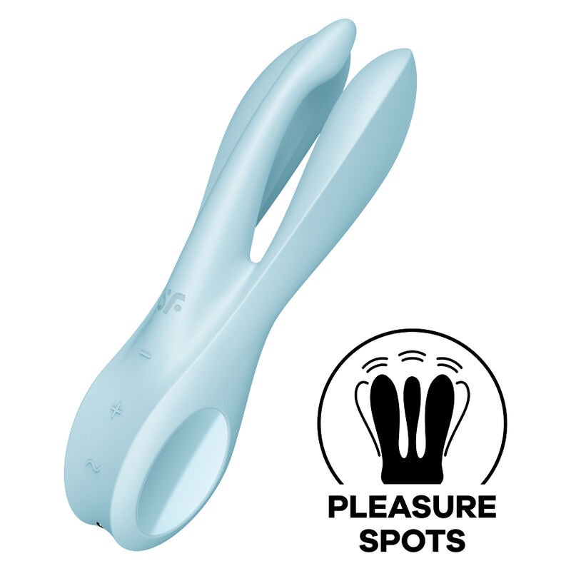 Vibratore Threesome 1 blu di Satisfyer, immagine 2
